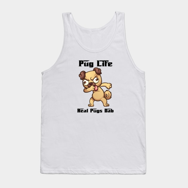 Funny Pug Life Dabbing Tank Top by pa2rok